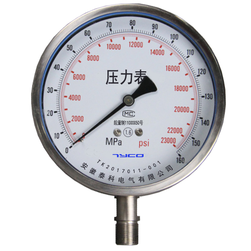 Y-100B高压压力表