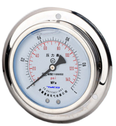 YN-100BZN系列耐震阻尼压力表