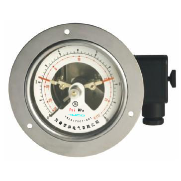 YX-100ZT轴向型电接点压力表