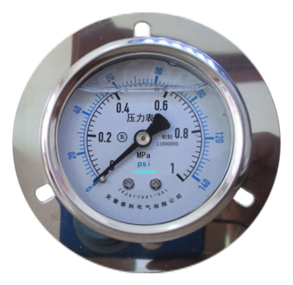  YN-100ZT/ZN轴向型耐震阻尼压力表